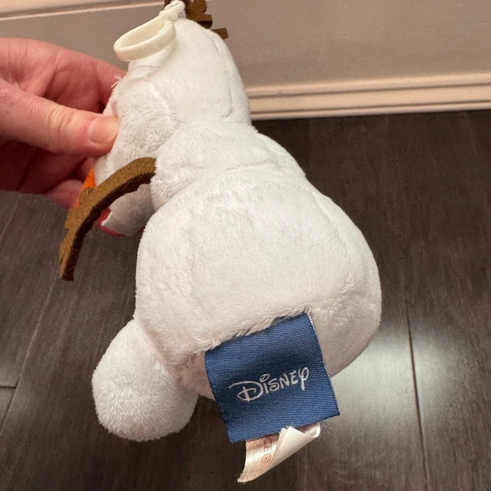 Disney Olaf Frozen SMALL White and Orange Snowman Plush Stuffed Animal Toy - Picture 7 of 7